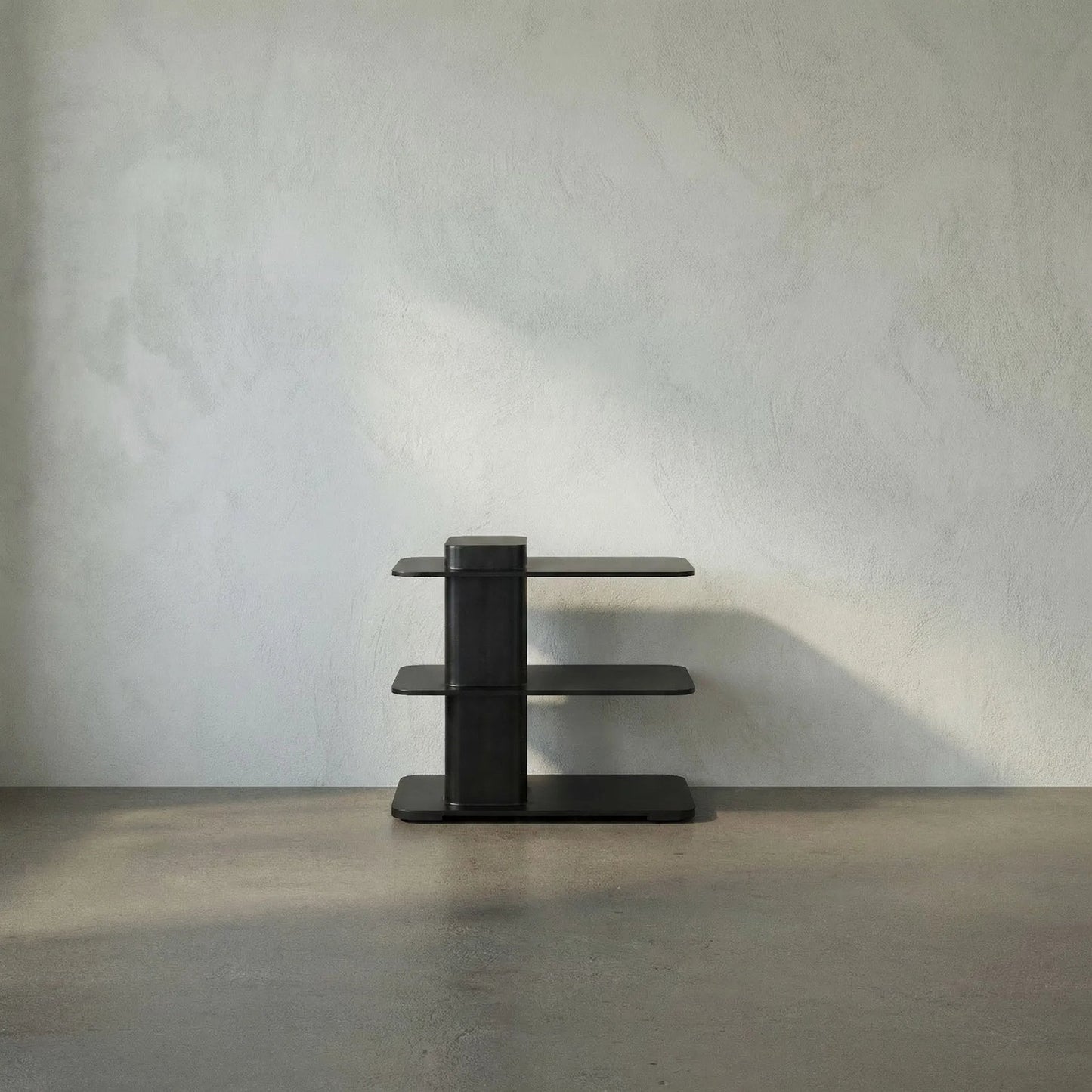 007 SI-2238957 | Lifestyle | Concoction Side Table by Noir in matte black. Made from industrial steel in a modern style.