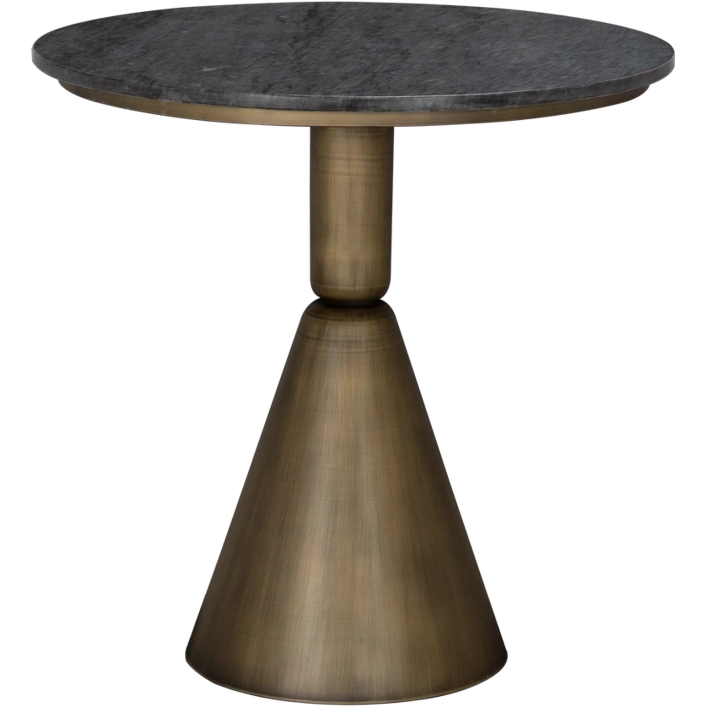 001 SI-2326253 | Unknown | Nagoya Side Table by Noir in aged brass, black marble. Made from industrial steel, marble in a unique style.
