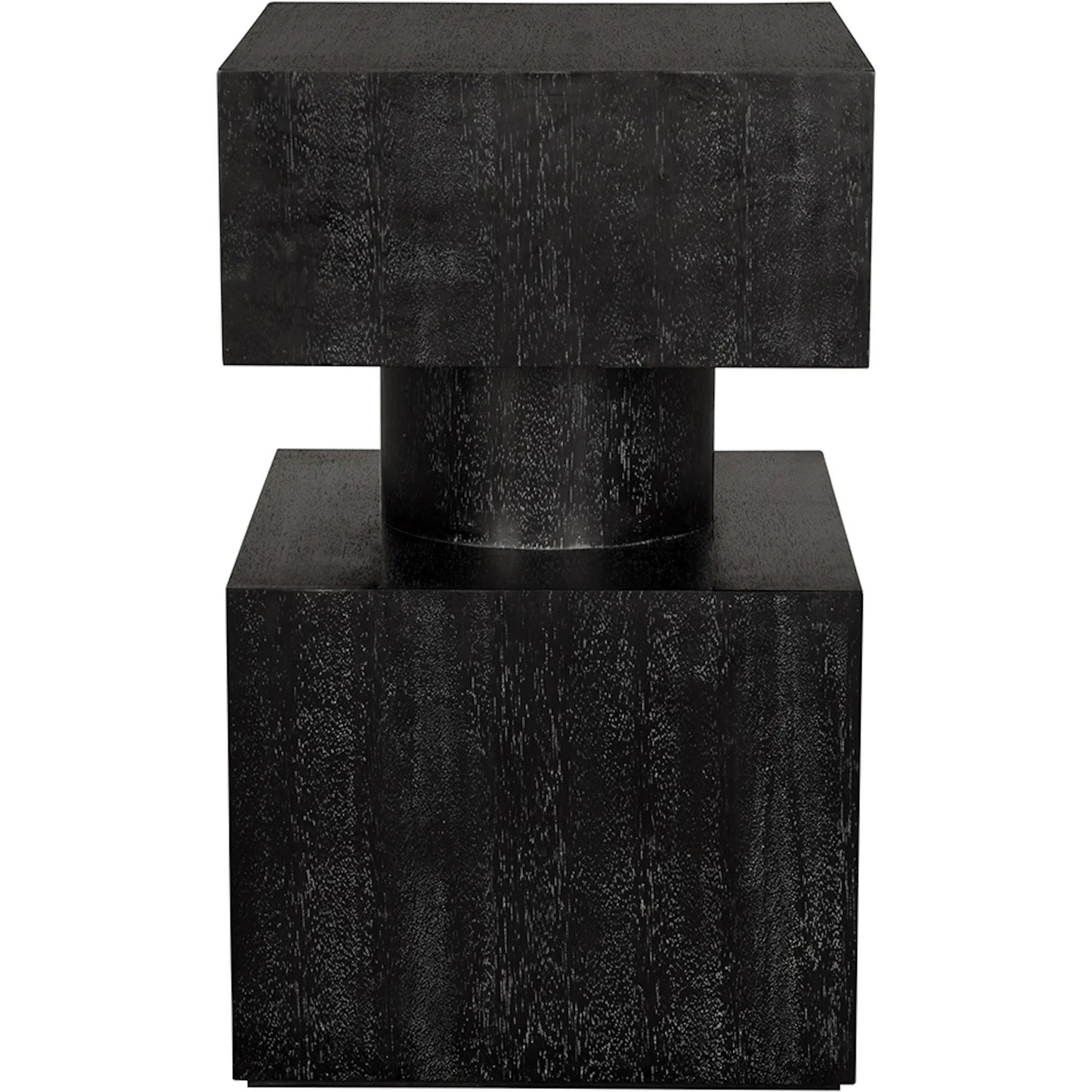 003 SI-2449052 | Closeup | Kingston Side Table by Noir in black walnut. Made from walnut, veneer in a unique style.