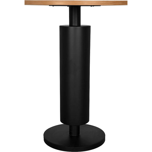 Kensington Side Table by Noir in natural, matte black. Made from white oak, iron in a modern style.