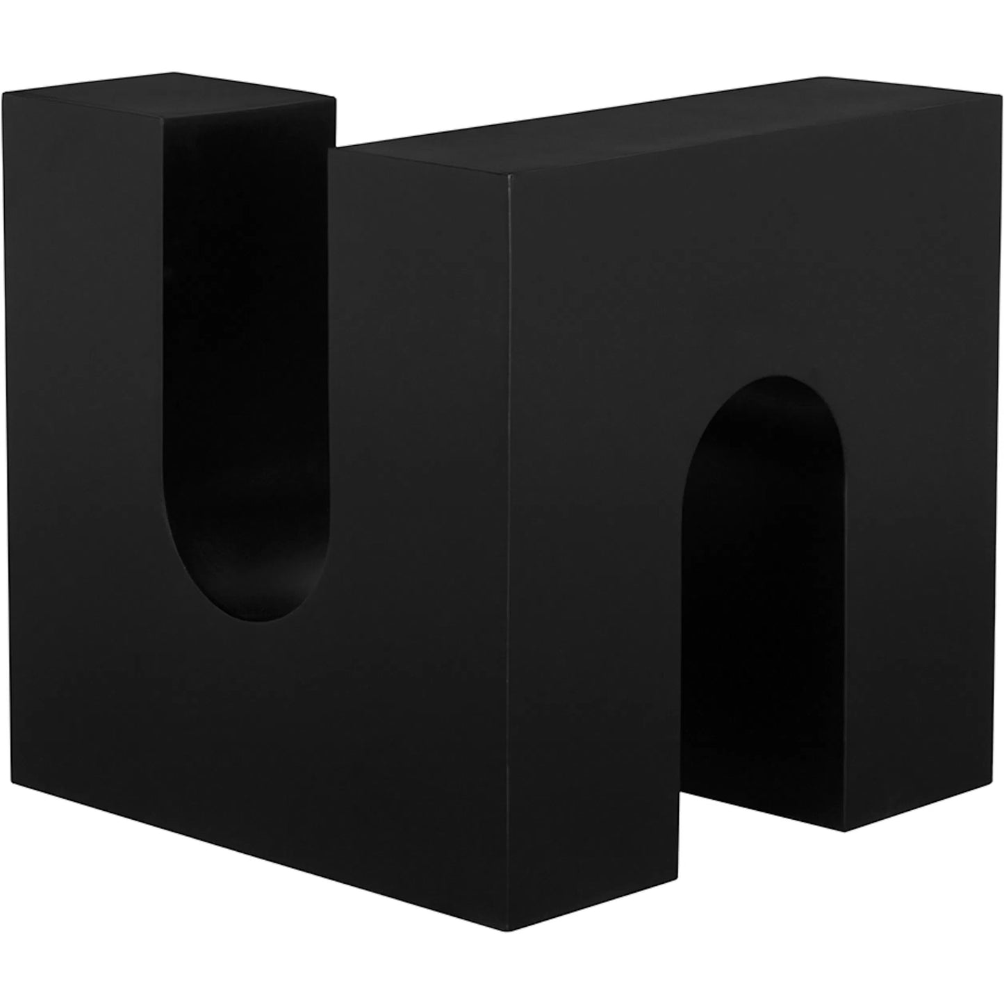 004 SI-2461781 | Closeup | Leopold Side Table by Noir in matte black. Made from iron in a modern style.