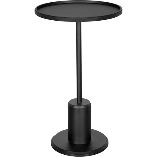 001 SI-2530946 | Primary Silo | Kurtz Side Table by Noir in matte black. Made from iron in a unique style.