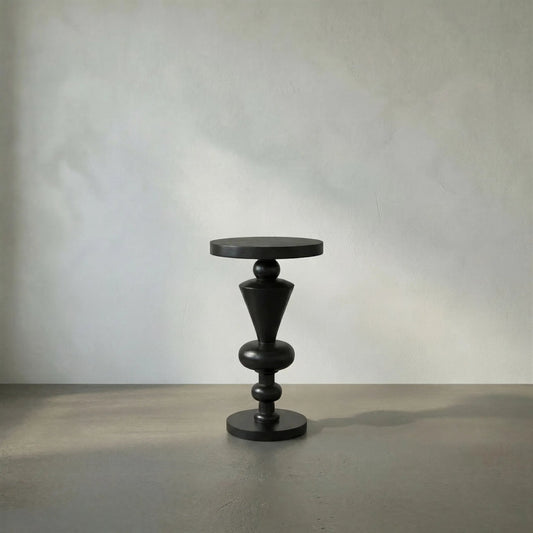 Fenring Side Table by Noir. Made from mahogany in a eclectic & global style.