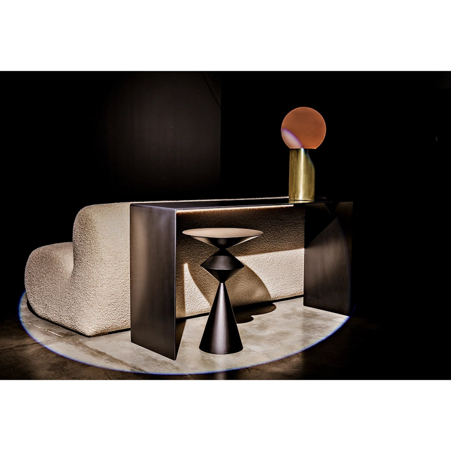 005 SI-1707291 | Lifestyle | Zasa Side Table by Noir in black. Made from metal in a eclectic & global style.