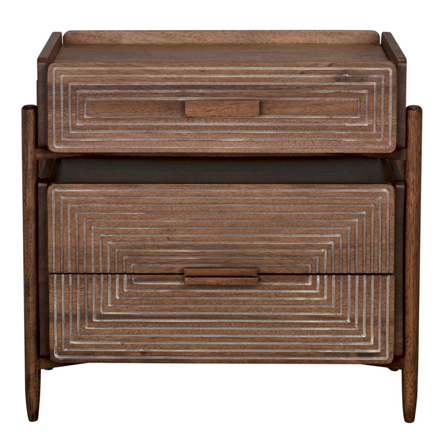 003 SI-1957013 | Additional Silo | Savino Side Table by Noir in dark walnut. Made from walnut in a modern style.