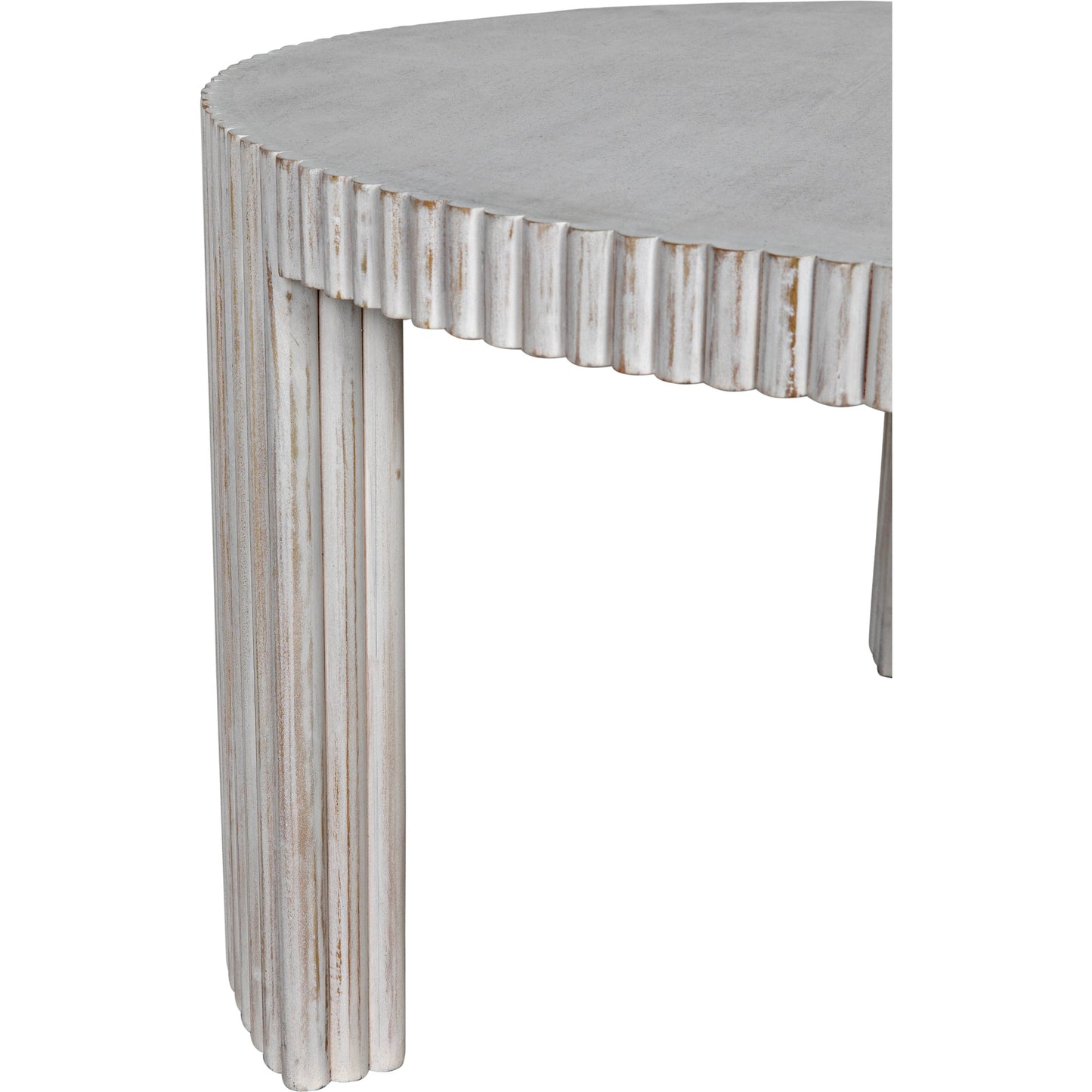010 SI-1956910 | Additional Silo | Jgor Coffee Table by Noir in white wash. Made from mahogany in a modern style.