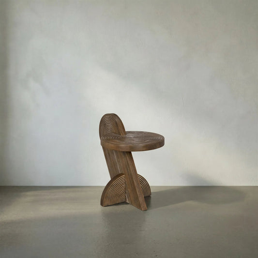Saturn Side Table by Noir in dark walnut. Made from walnut in a modern style.