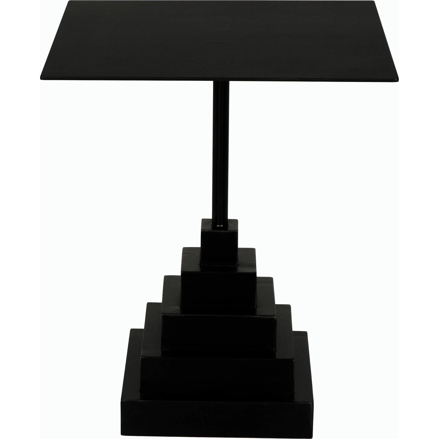 003 SI-2189469 | Unknown | Nova Square Side Table by Noir in matte black. Made from industrial steel in a modern style.