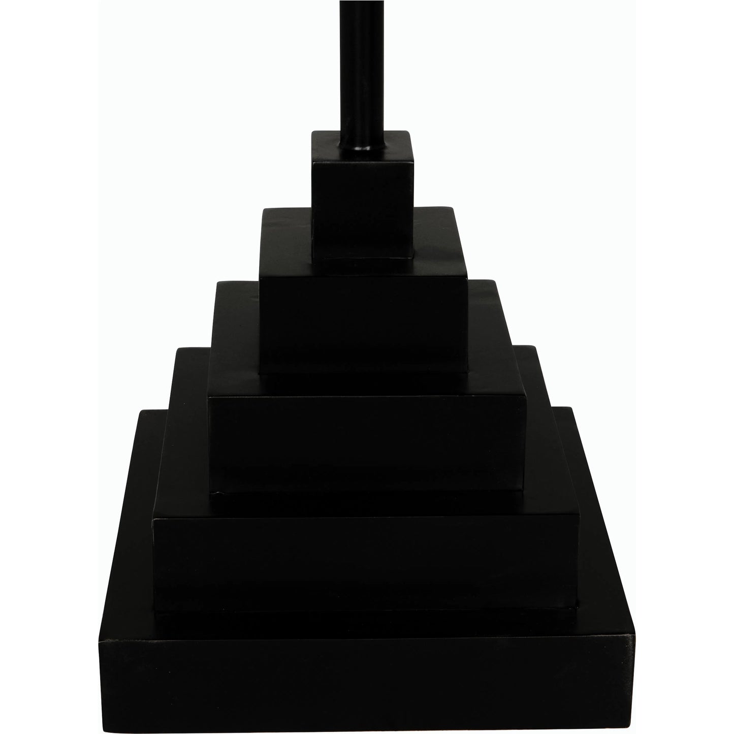 005 SI-2189469 | Unknown | Nova Square Side Table by Noir in matte black. Made from industrial steel in a modern style.
