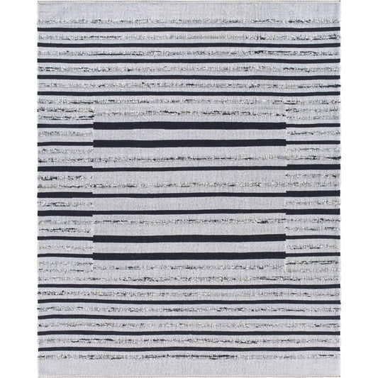 Goteborg Rug - 488296 by Surya in ivory, black. Made from face: 80% wool, 20% cotton, warp: 20% cotton in a unique style.