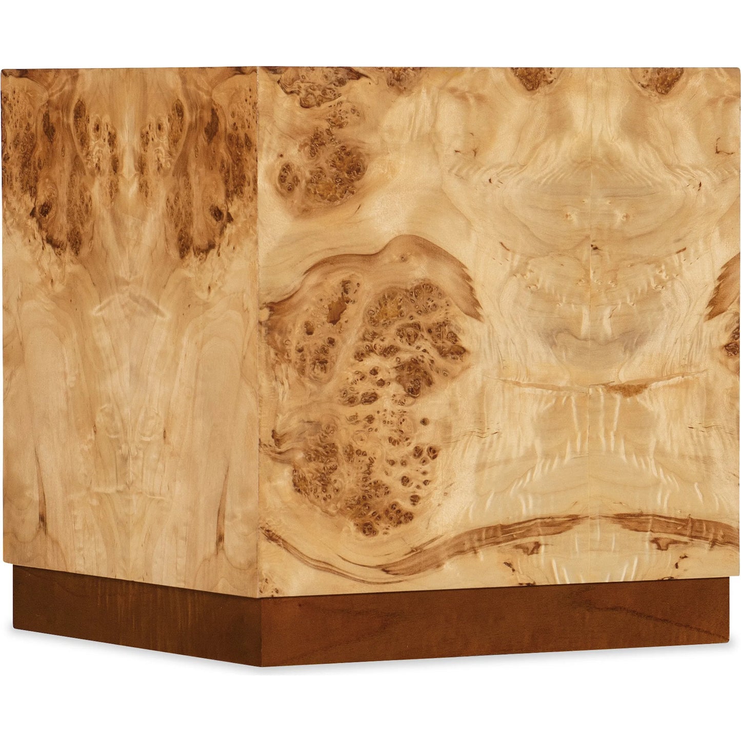001 SI-2193354 | Primary Silo | Auberon Burl Drink Table by Hooker Furniture in light natural burl. Made from unique in a unique style.