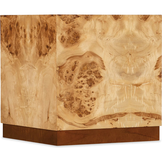 Auberon Burl Drink Table by Hooker Furniture in light natural burl. Made from unique in a modern style.