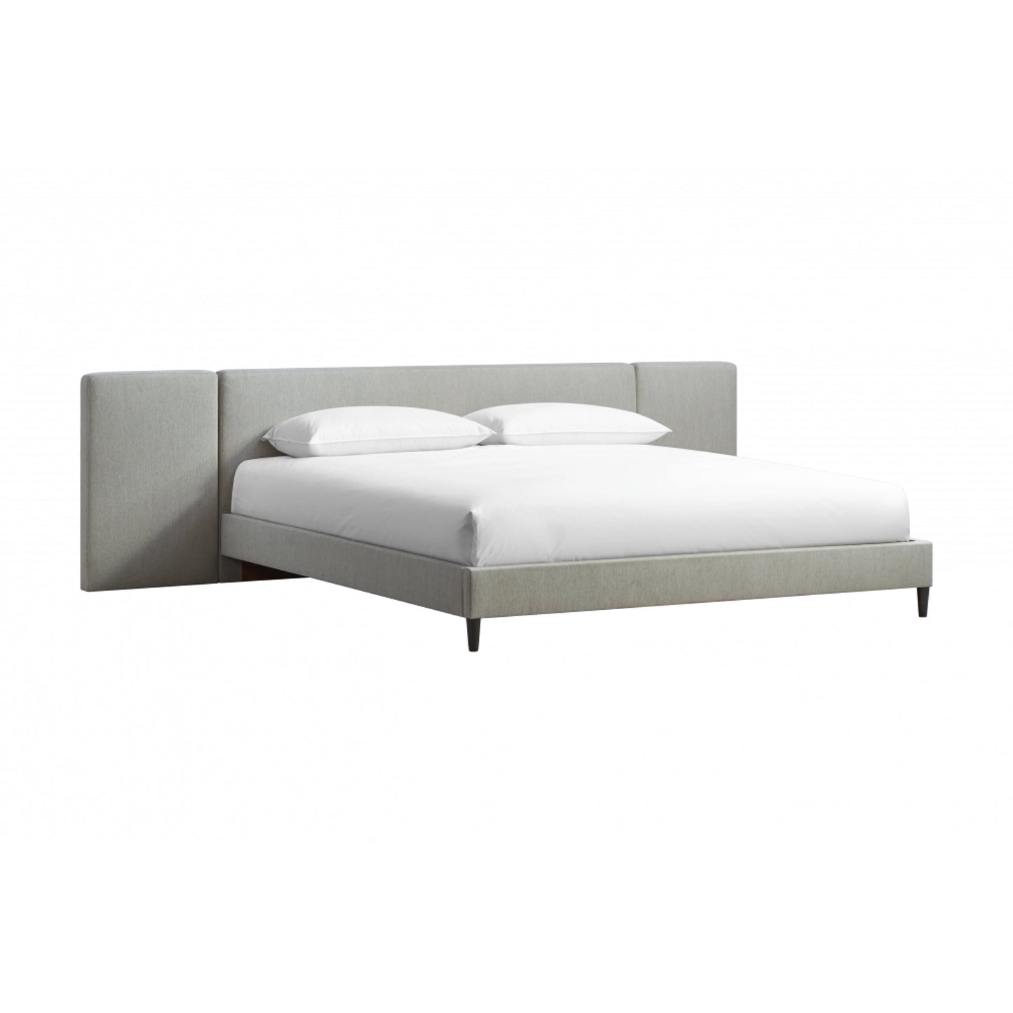 001 SI-2130644 | Primary Silo | Zest Upholstered Bed with Wings by Zest. Made from rubberwood, fabric in a modern style.