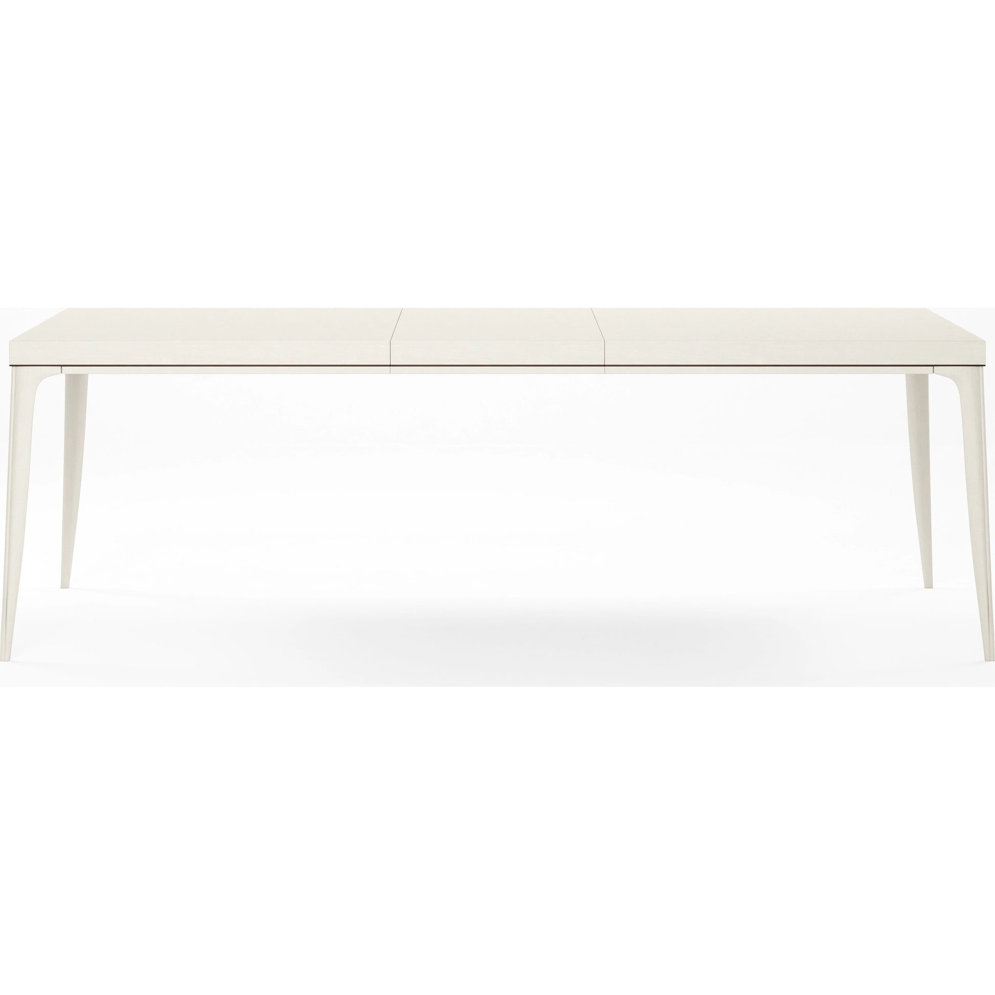 Blanc Rectangular Dining Table by A.R.T. Furniture in alabaster, burnished bronze. Made from parrawood solids, maple veneers in a modern style.