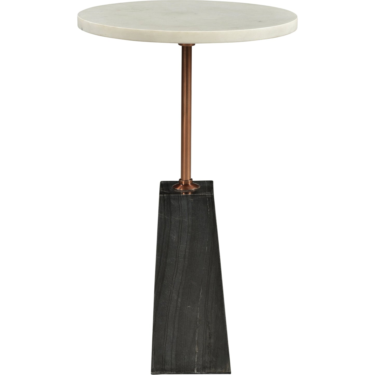002 SI-2121904 | Additional Silo | Dawn Accent Table by Moe's Home Collection. Made from white marble top, dark grey marble base, brass finished iron post in a modern style.