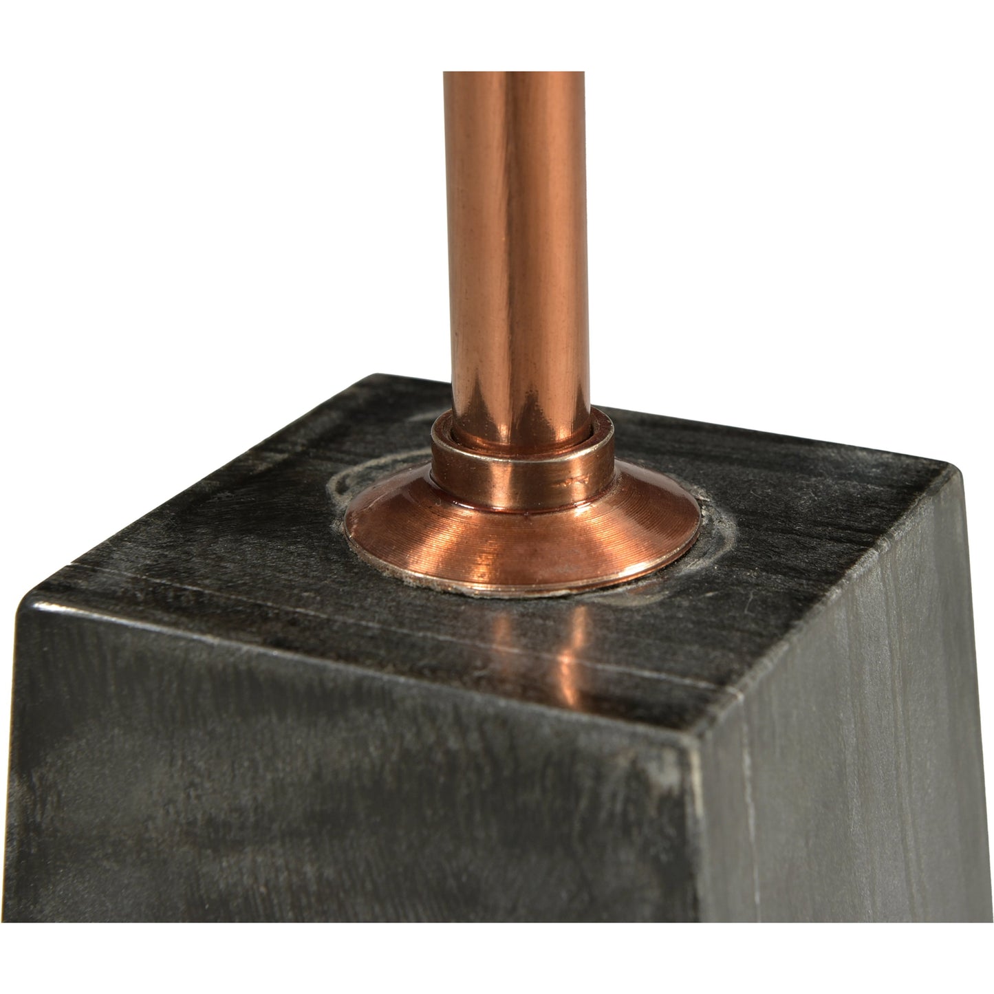 003 SI-2121904 | Additional Silo | Dawn Accent Table by Moe's Home Collection. Made from white marble top, dark grey marble base, brass finished iron post in a modern style.
