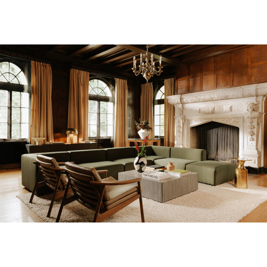 Terning Coffee Table by Moe's Home Collection in white, black. Made from bone veneer in resin, iron, mdf in a modern style.