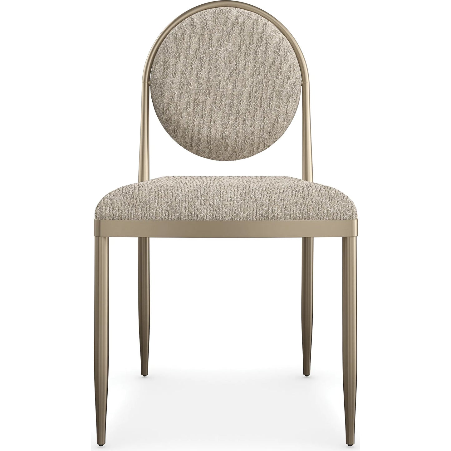 005 SI-2193877 | Additional Silo | Capri Dining Chair by Caracole in lucent bronze metallic. Made from metal in a rustic style.