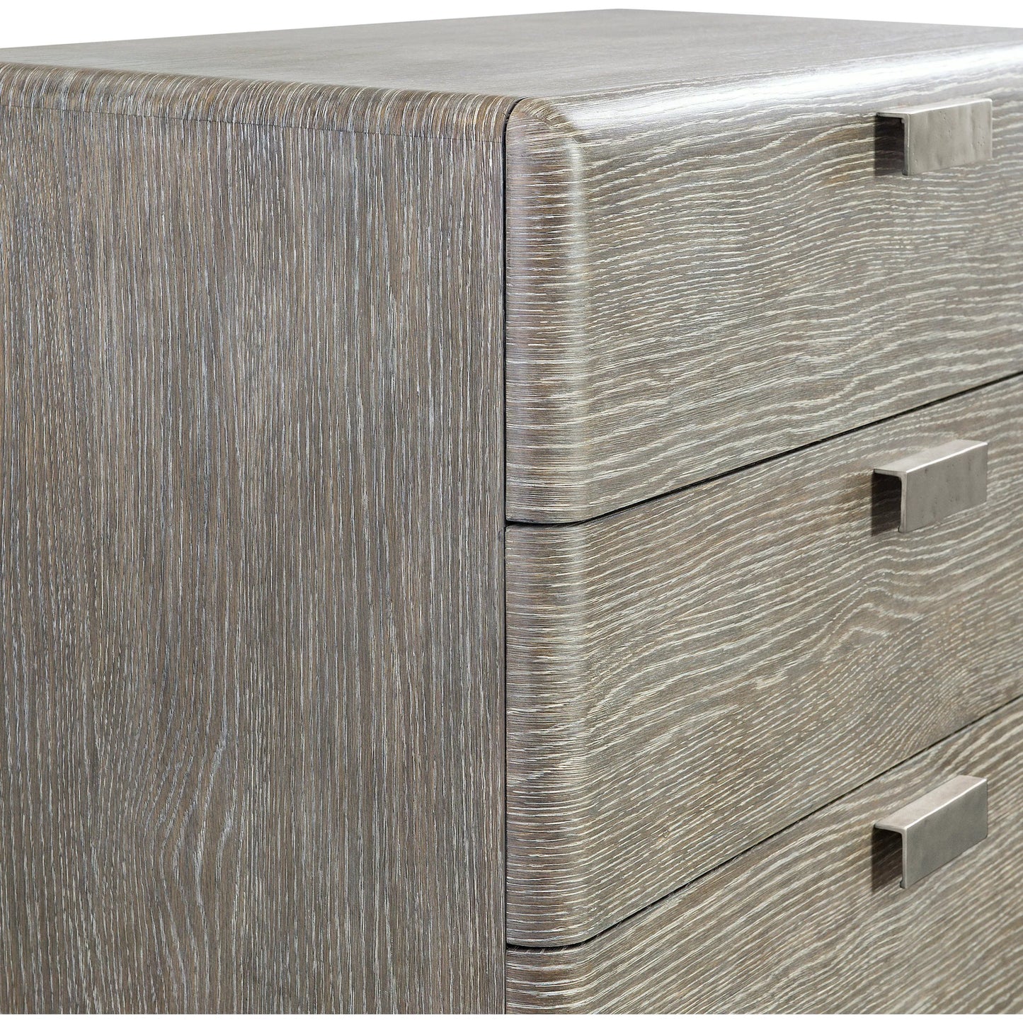 005 SI-2453330 | Closeup | Monolith Tall Drawer Chest by Bernhardt in puma. Made from wood in a transitional style.