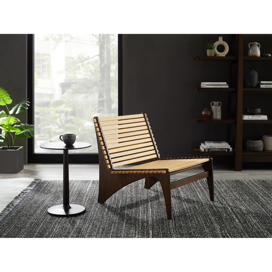 Zen Lounge Chair by Greenington in black walnut. Made from 100% solid moso bamboo in a transitional style.