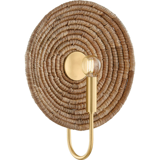 001 SI-2388123 | Primary Silo | Ashby Wall Sconce by Mitzi in aged brass. Made from steel in a rustic style.