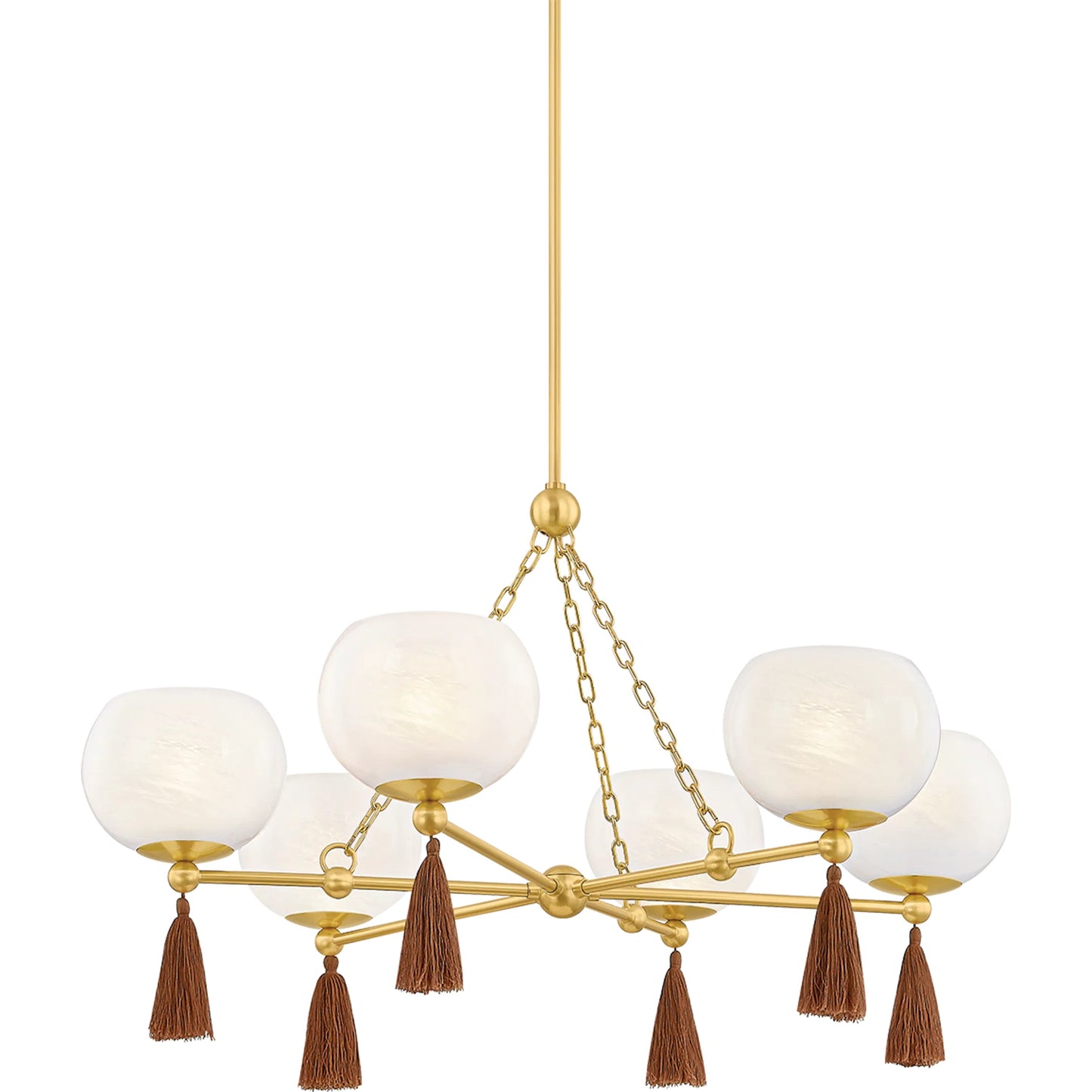 001 SI-2388326 | Primary Silo | Niya Chandelier by Mitzi in aged brass. Made from steel in a modern style.