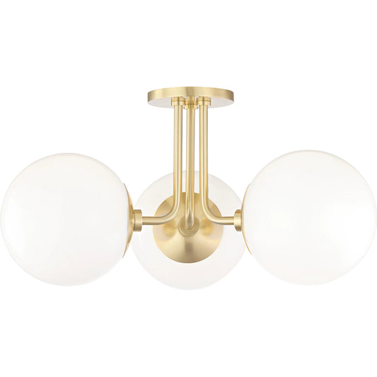 001 S-313008 | Primary Silo | Stella Semi Flush by Mitzi. Made from steel in a transitional style.