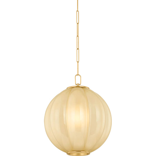 001 SI-2527911 | Primary Silo | Bernadine Pendant by Mitzi in aged brass. Made from unique in a unique style.
