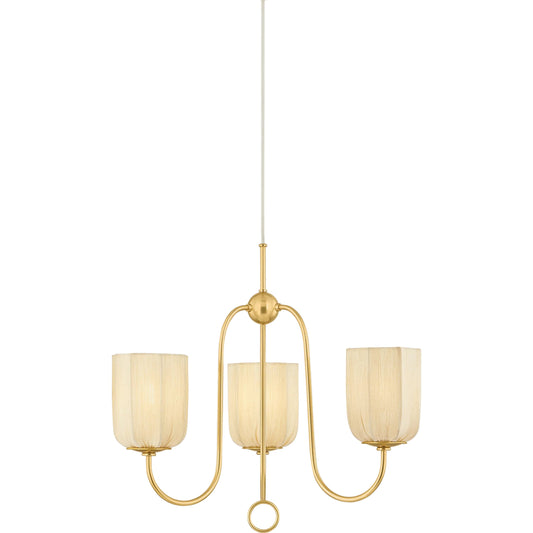 001 SI-2527954 | Primary Silo | Samantha Chandelier by Mitzi in aged brass. Made from unique in a unique style.