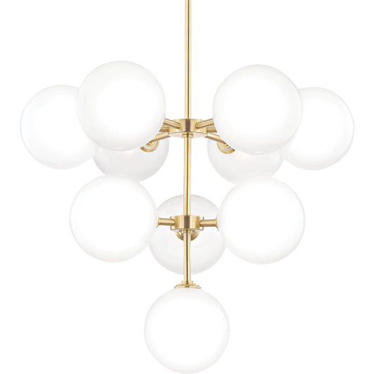 Ashleigh Chandelier by Mitzi. Made from steel in a modern style.