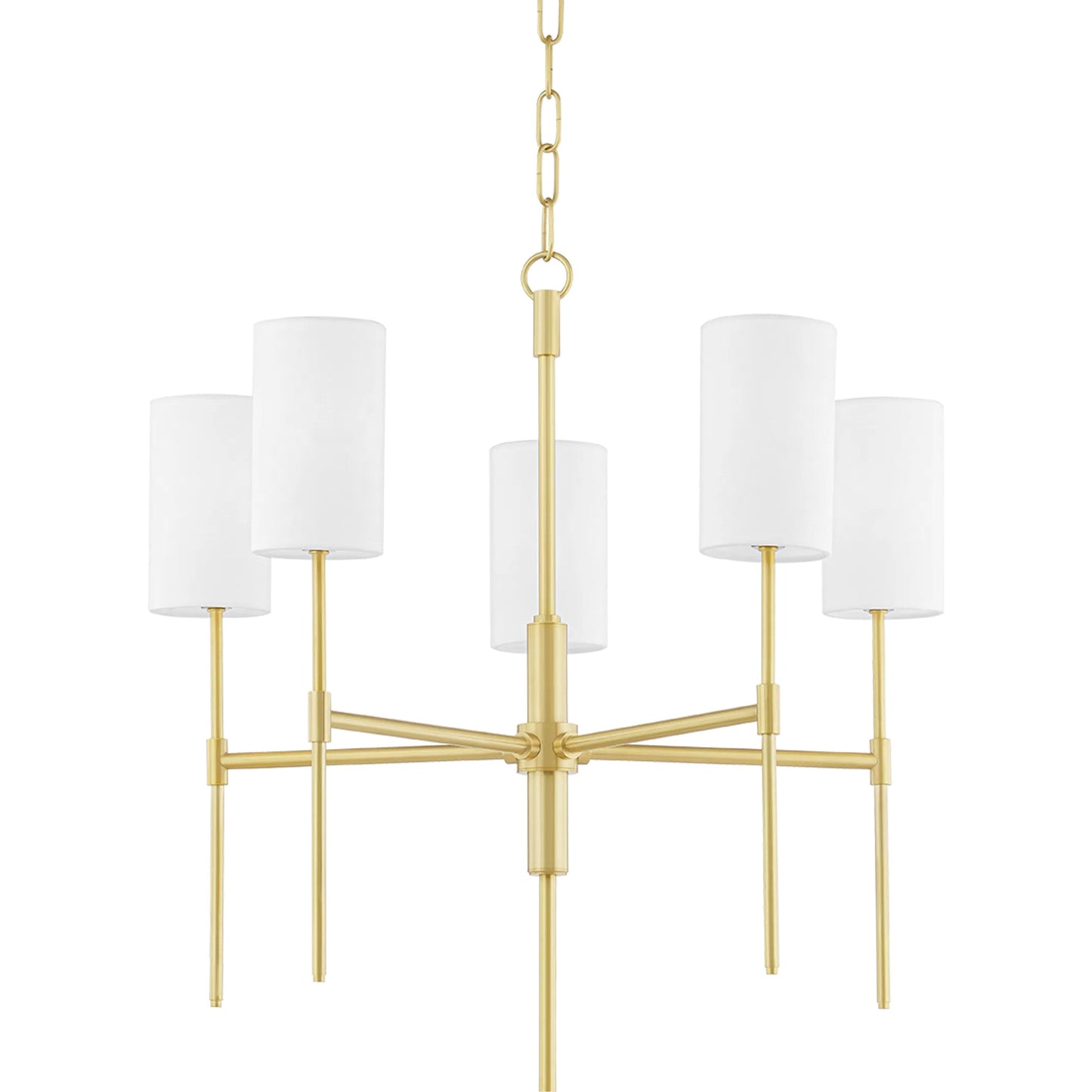 002 SR-914776 | Additional Silo | Olivia Chandelier by Mitzi in aged brass. Made from steel in a transitional style.