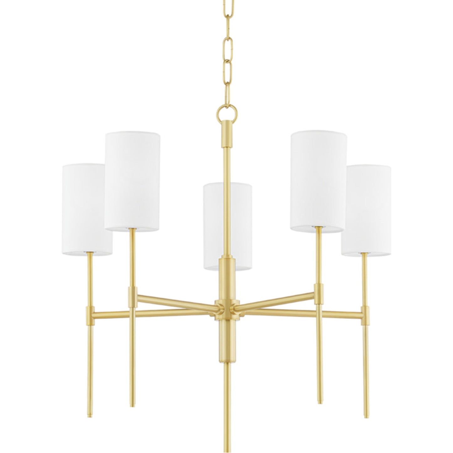 001 SR-914776 | Additional Silo | Olivia Chandelier by Mitzi in aged brass. Made from steel in a transitional style.