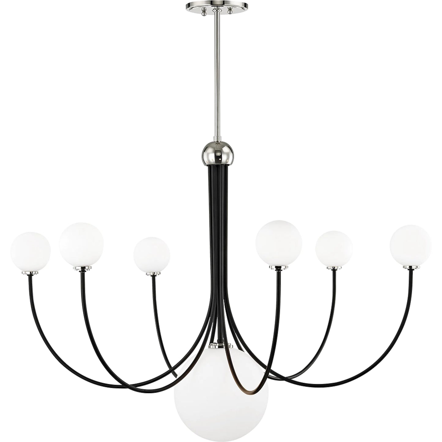 005 S-313512 | Primary Silo | Coco Chandelier by Mitzi. Made from steel in a modern style.