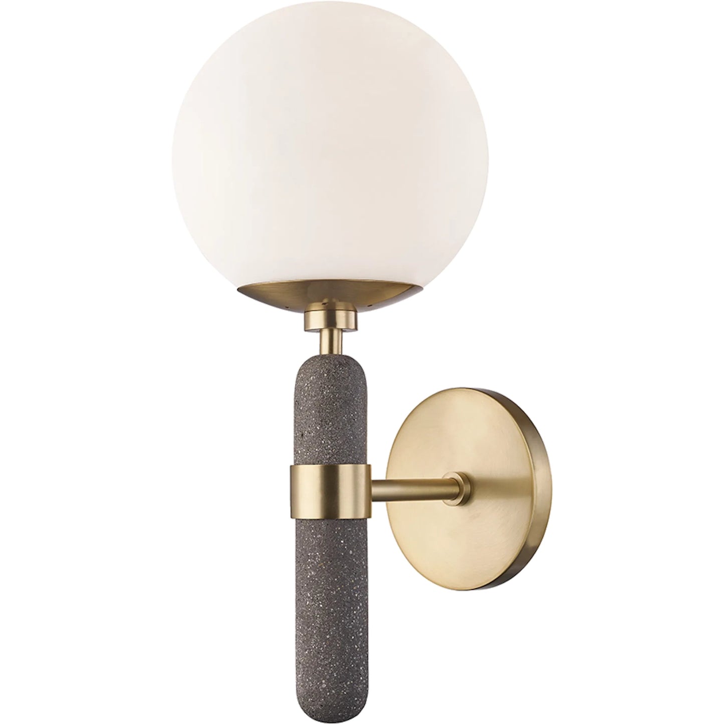 001 SR-782182 | Primary Silo | Brielle Wall Sconce by Mitzi in aged brass. Made from steel in a modern style.