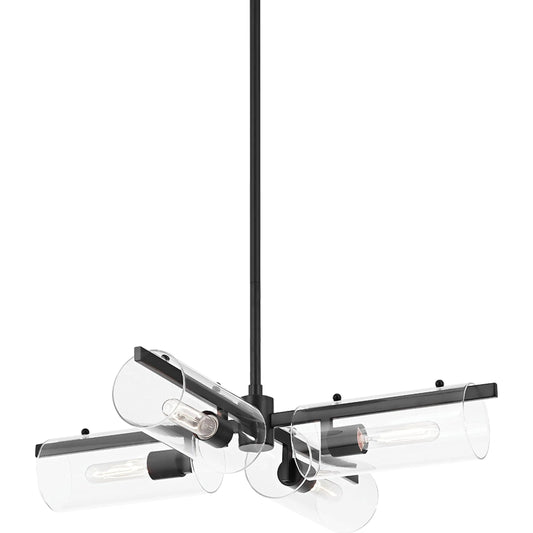 Ariel Chandelier by Mitzi. Made from steel in a modern style.