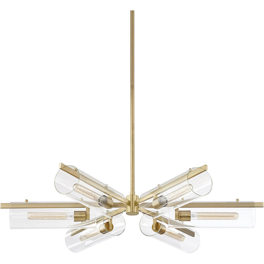 Ariel Chandelier by Mitzi. Made from steel in a modern style.