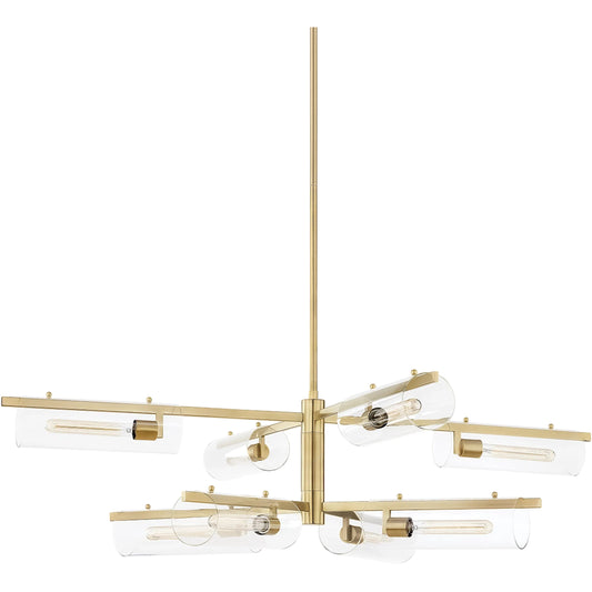 Ariel Chandelier by Mitzi. Made from steel in a modern style.