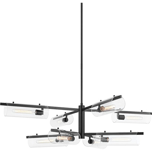 Ariel Chandelier by Mitzi. Made from steel in a modern style.