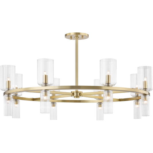 001 SR-860712 | Primary Silo | Tabitha 16 Light Chandelier by Mitzi. Made from steel in a transitional style.