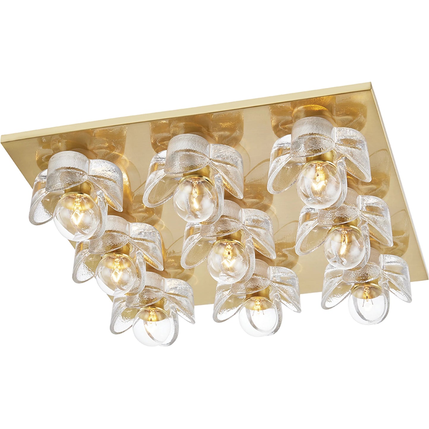 009 SR-860643 | Primary Silo | Shea Flush Mount by Mitzi in aged brass. Made from steel in a cottage & farmhouse style.