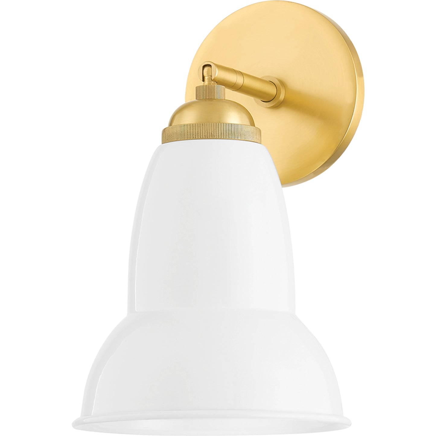 001 SI-2029431 | Primary Silo | Jamila 1 Light Wall Sconce by Mitzi in aged brass. Made from steel, aluminum in a modern style.