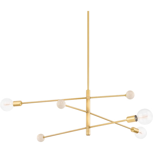 Slater Chandelier by Mitzi. Made from steel in a modern style.