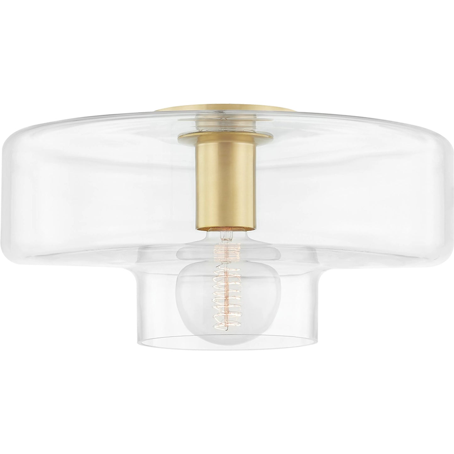 001 SR-914680 | Primary Silo | Iona Flush Mount by Mitzi in aged brass. Made from steel in a modern style.