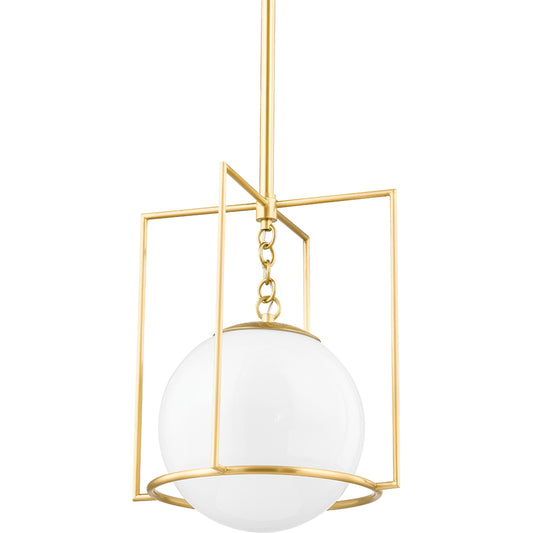 Frankie 1 Light Pendant by Mitzi. Made from steel in a modern style.