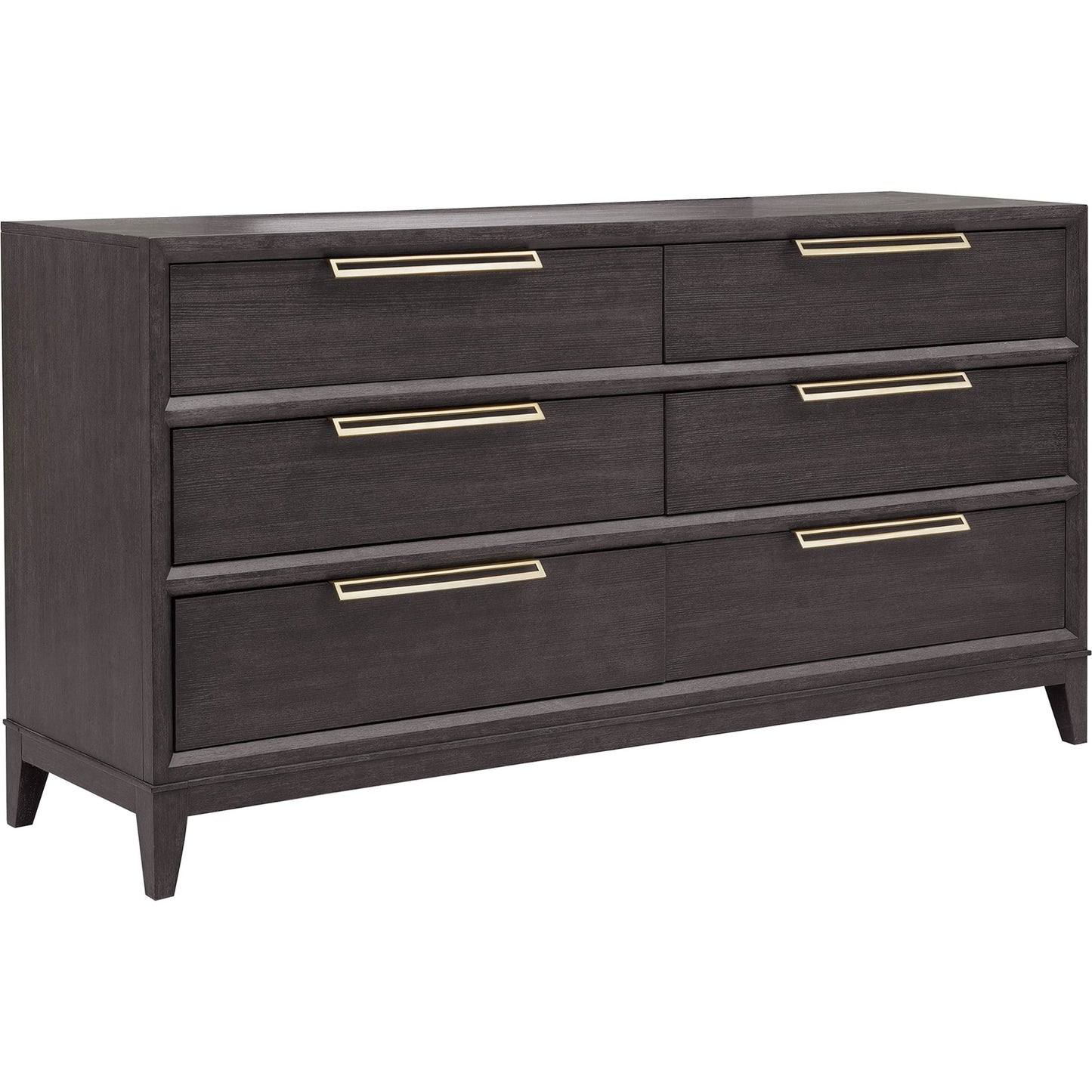 001 SI-2238773 | Primary Silo | Quincy 6-Drawer Dresser by Pulaski Furniture in molasses. Made from ash wood veneers in a unique style.