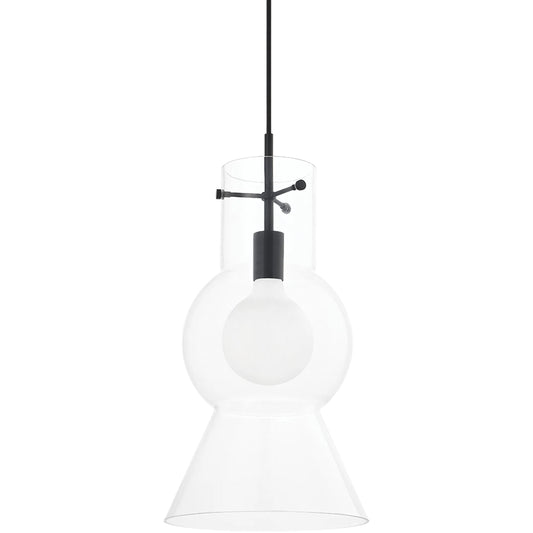 Mirabel Pendant by Mitzi in soft black. Made from steel in a modern style.