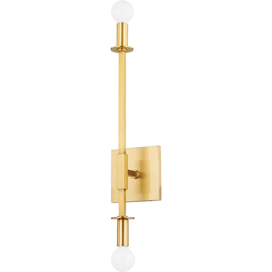 Milana 2 Light Wall Sconce by Mitzi. Made from steel in a modern style.
