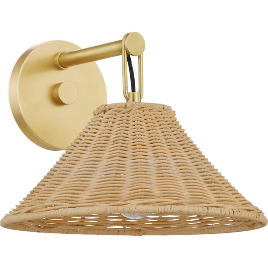 001 SI-2335686 | Primary Silo | Dalia Wall Sconce by Mitzi in aged brass. Made from steel in a rustic style.