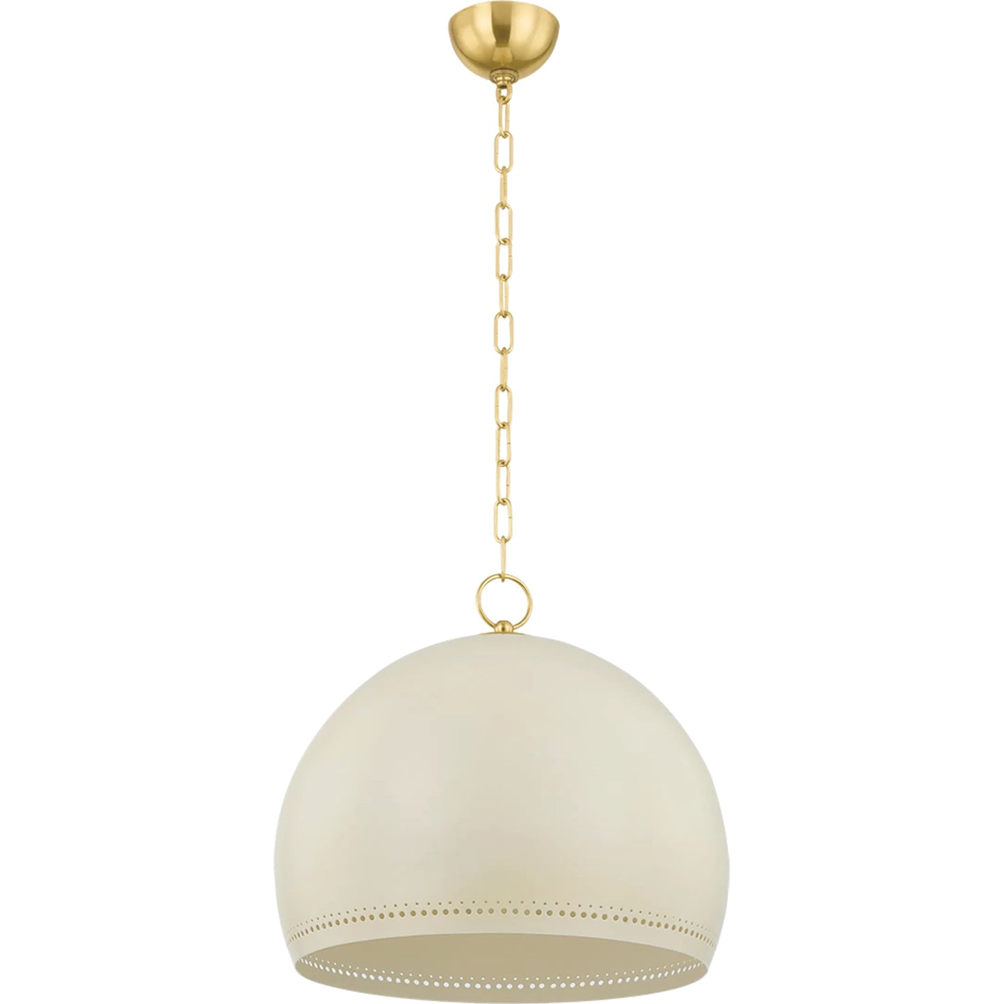 003 SI-2335728 | Additional Silo | Etna Pendant by Mitzi in aged brass, soft cream. Made from steel in a transitional style.
