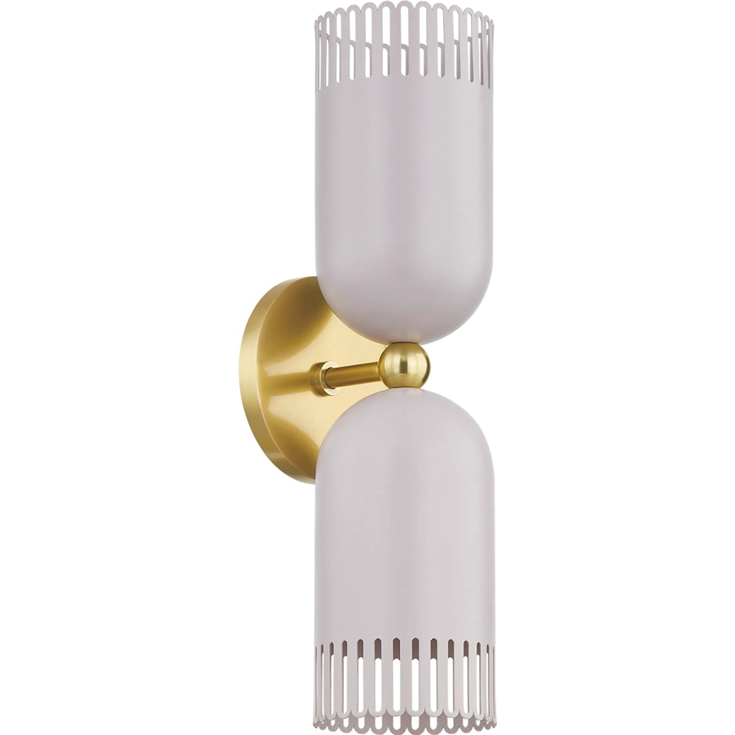 001 SI-2335782 | Primary Silo | Liba 2-Light Wall Sconce by Mitzi in aged brass, soft peignoir. Made from steel in a eclectic & global style.